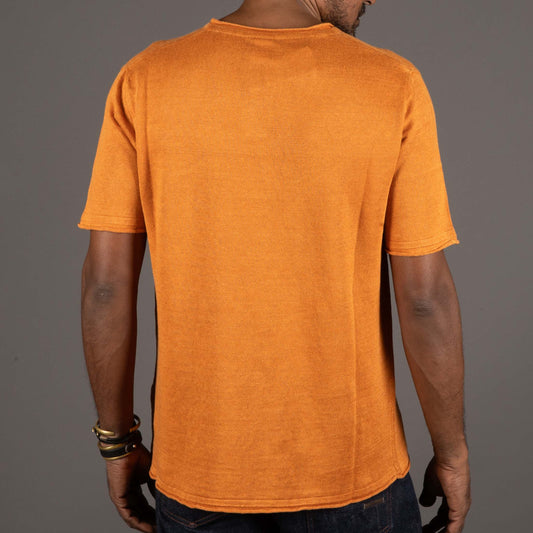 Neo Henley Short Sleeve Orange