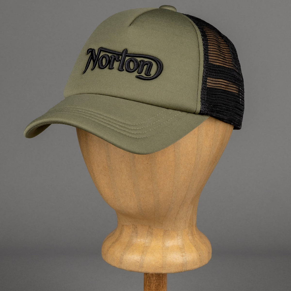 Norton MotorcyclesNorton Cap Stone GreenTrucker CapBritish Parts Luzern