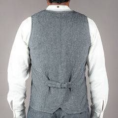 Pike Brothers1905 Hauler Vest Grey Striped LinenWestenBritish Parts Luzern