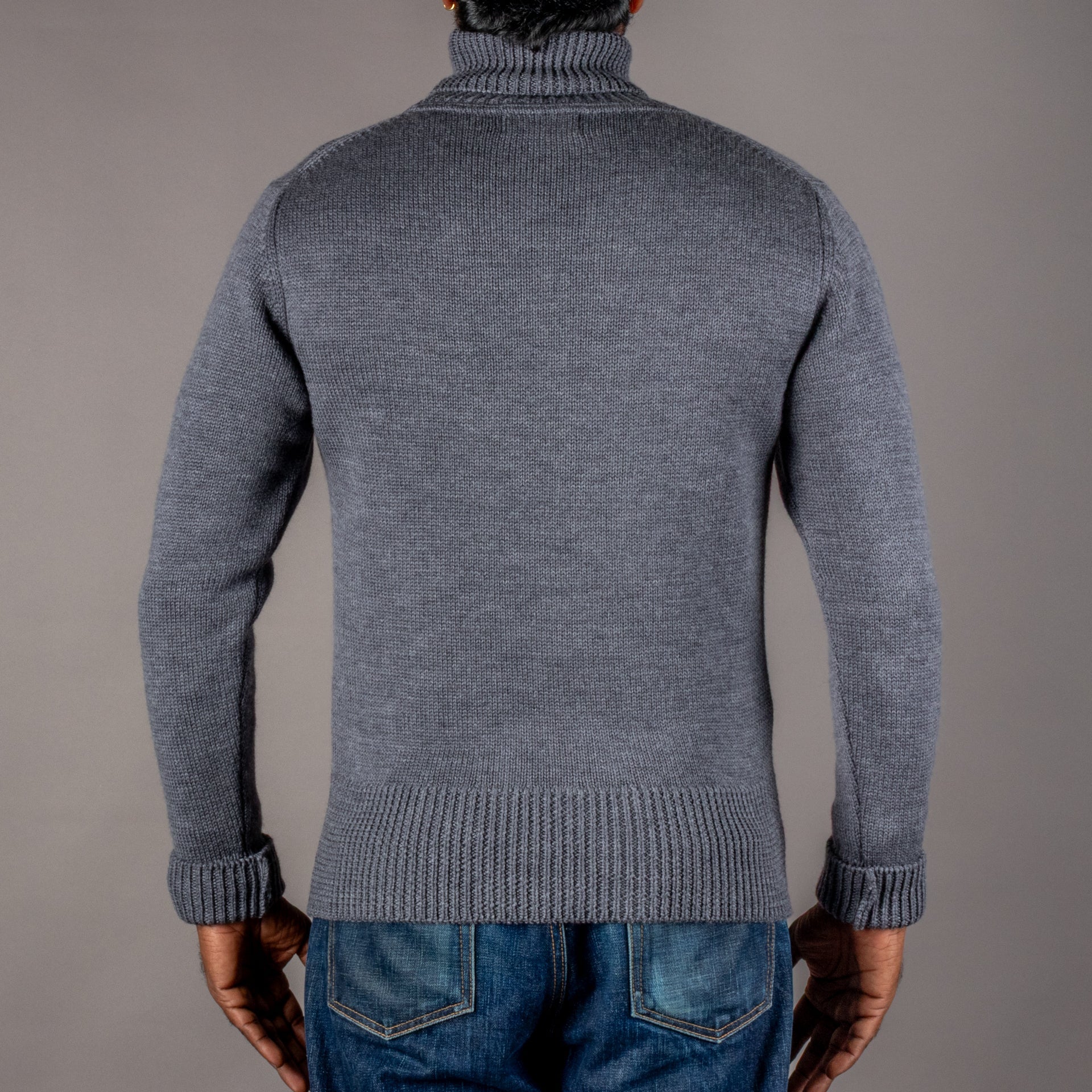 Pike Brothers1923 Turtle Neck Sweater grauPulloverBritish Parts Luzern