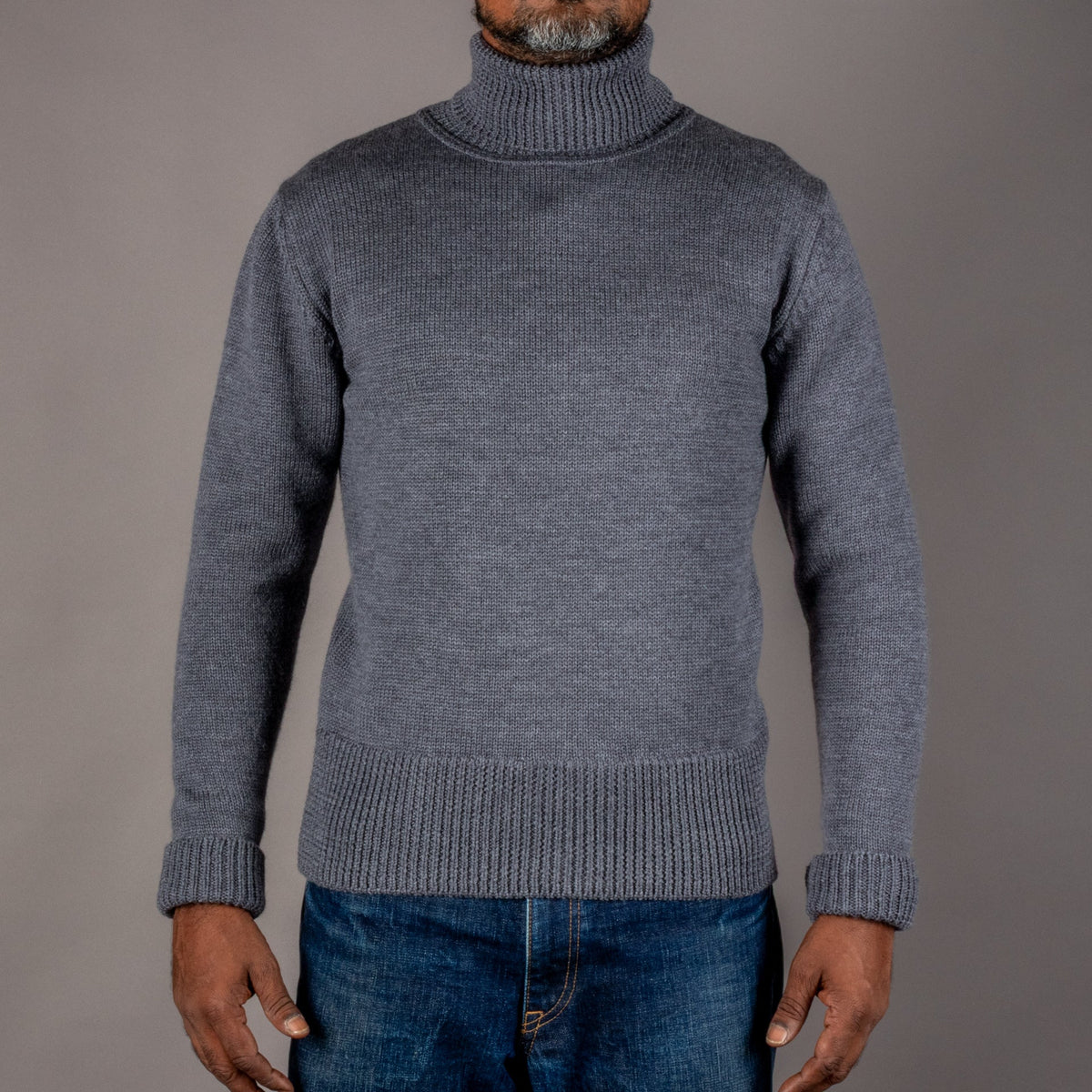 Pike Brothers1923 Turtle Neck Sweater grauPulloverBritish Parts Luzern