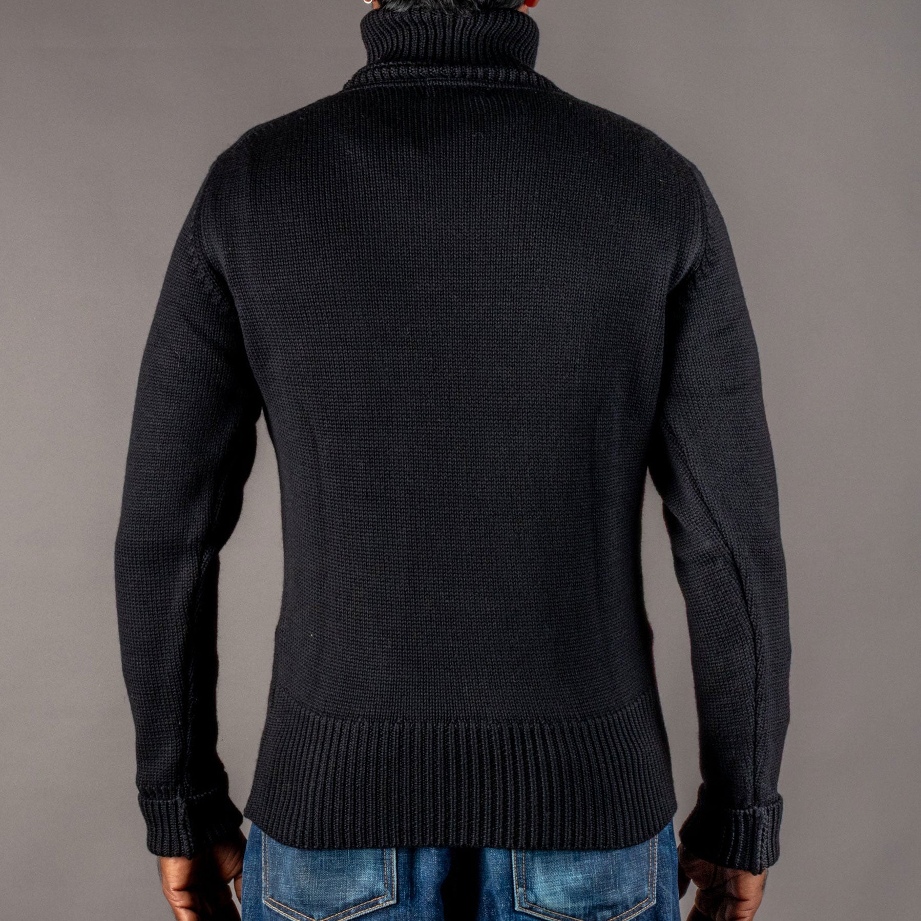 Pike Brothers1923 Turtle Neck Sweater schwarzPulloverBritish Parts Luzern