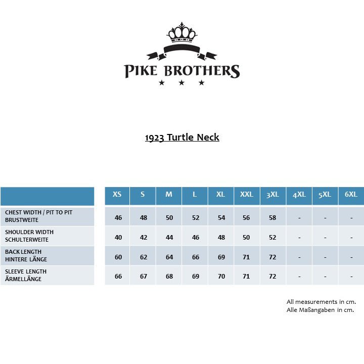 Pike Brothers1923 Turtle Neck Sweater schwarzPulloverBritish Parts Luzern