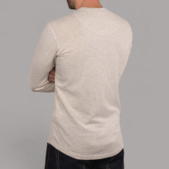 Pike Brothers1927 Henley Shirt long sleeve ecru melangeHenleyBritish Parts Luzern
