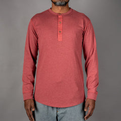 Pike Brothers1927 Henley Shirt long sleeve garnet redHenleyBritish Parts Lucerne