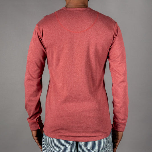 Pike Brothers1927 Henley Shirt long sleeve granate redHenleyBritish Parts Luzern