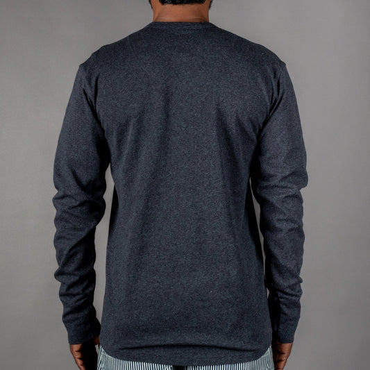 Pike Brothers1927 Henley Shirt long sleeve Iron GreyHenleyBritish Parts Luzern