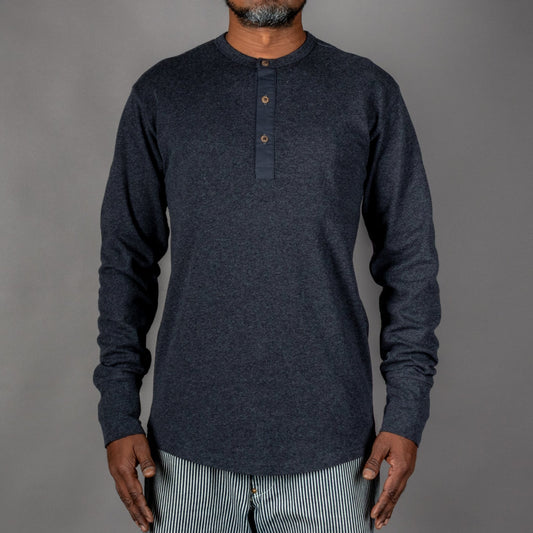 Pike Brothers1927 Henley Shirt long sleeve Iron GreyHenleyBritish Parts Luzern