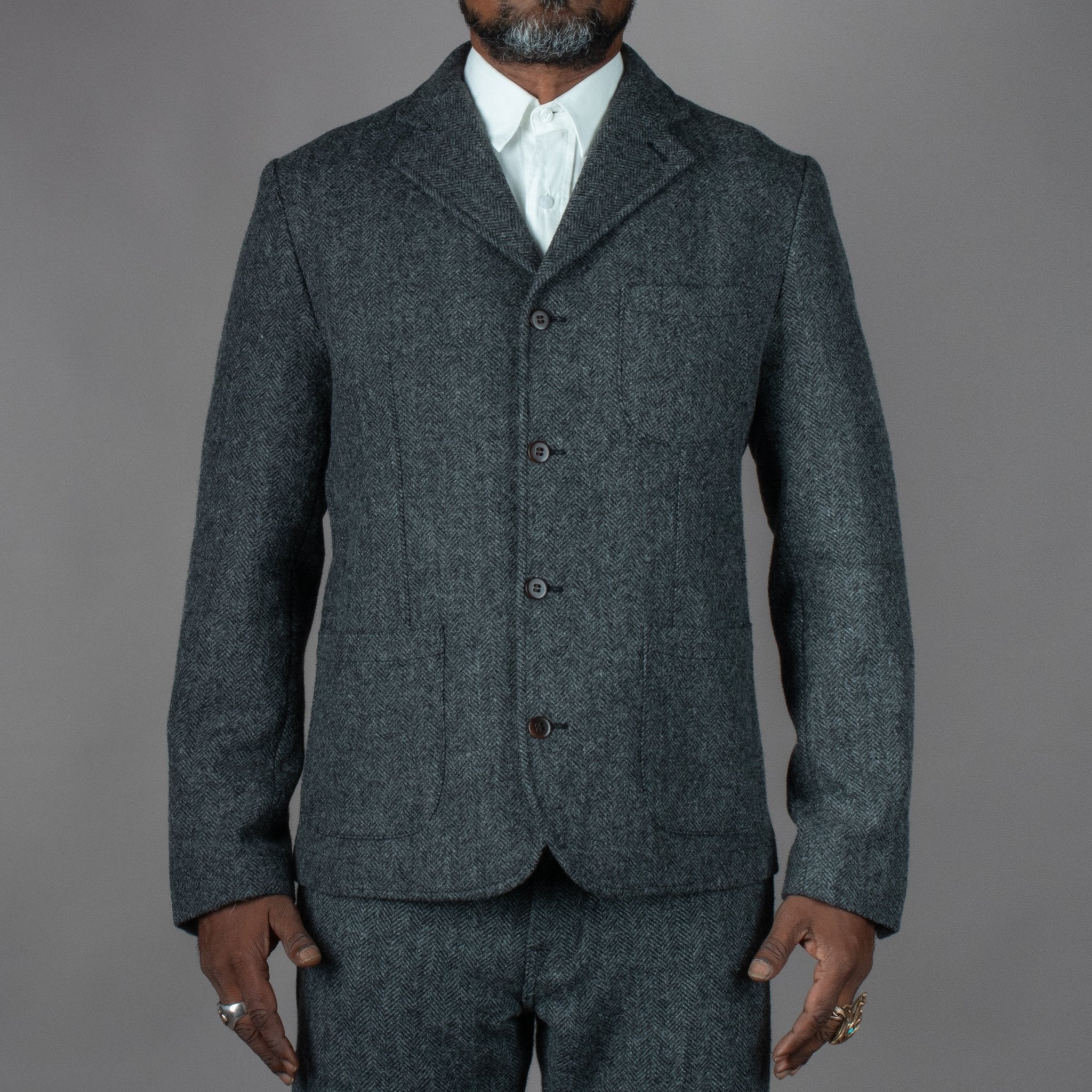 Pike Brothers, veste « Surveyor » de 1932, gris Dundee, vestes, British Parts, Lucerne
