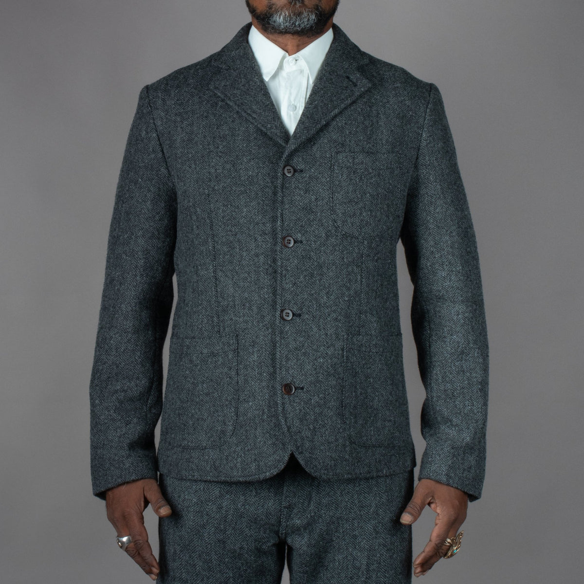 Pike Brothers, veste « Surveyor » de 1932, gris Dundee, vestes, British Parts, Lucerne