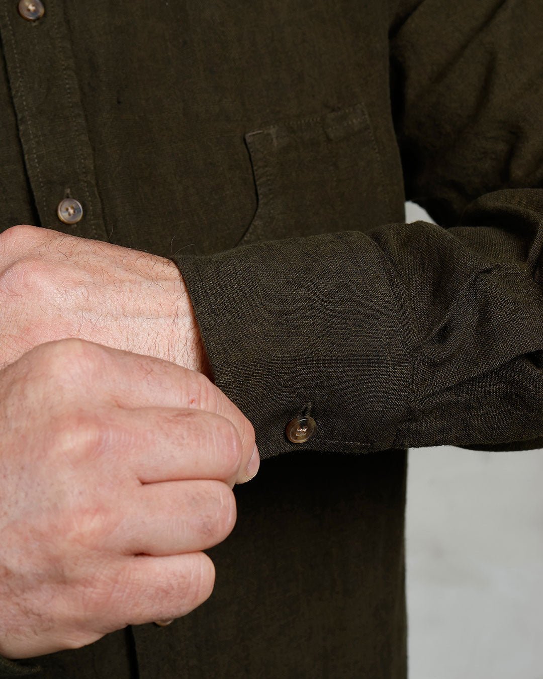 Pike Brothers1932 Surveyor Shirt Clifden GreenHemdBritish Parts Luzern