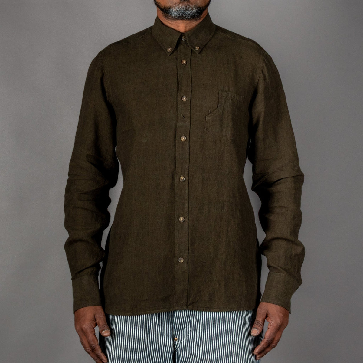 Pike Brothers 1932 Surveyor Shirt Clifden Green Shirt British Parts Lucerne