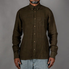 Pike Brothers 1932 Surveyor Shirt Clifden Green Shirt British Parts Lucerne