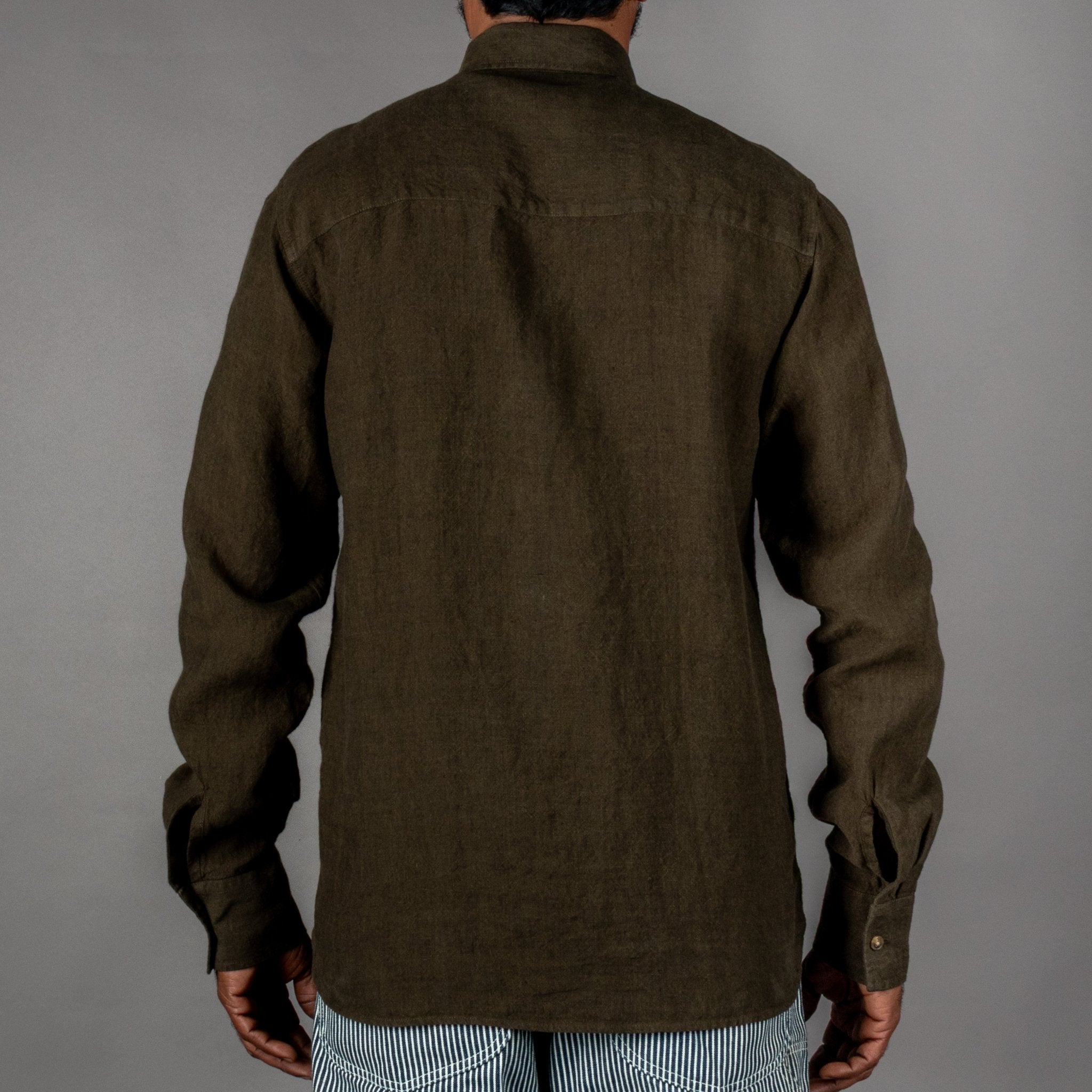 Pike Brothers 1932 Surveyor Shirt Clifden Green Shirt British Parts Lucerne