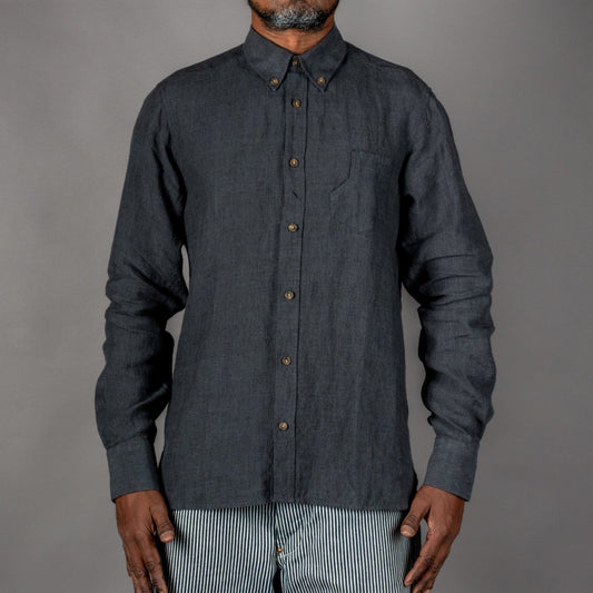 Pike Brothers1932 Surveyor Shirt Clifden NavyHemdBritish Parts Luzern