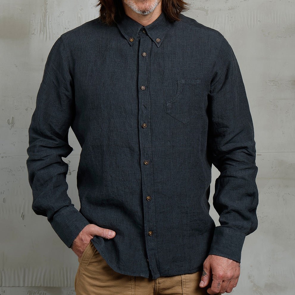 Pike Brothers 1932 Surveyor Shirt Clifden Navy Shirt British Parts Lucerne