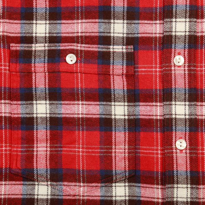 Pike Brothers1937 Roamer Shirt Flannel RedHemdBritish Parts Luzern