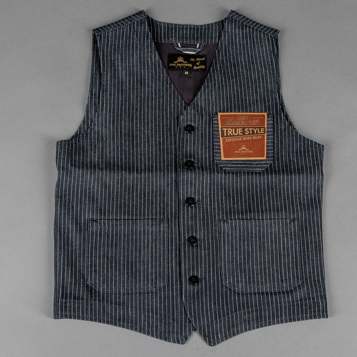 Pike Brothers1937 Roamer Vest Blue WabashWestenBritish Parts Luzern