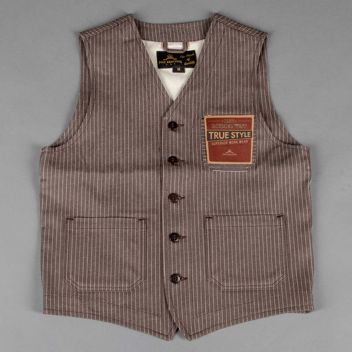 Pike Brothers1937 Roamer Vest Brown WabashWestenBritish Parts Luzern