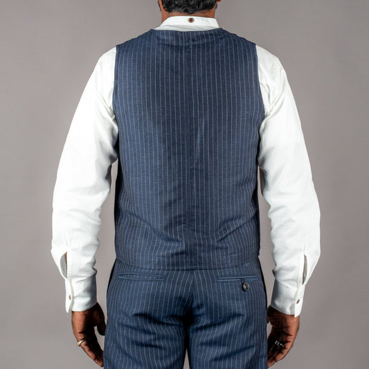 Pike Brothers1937 Roamer Vest Chicago BlueWestenBritish Parts Luzern