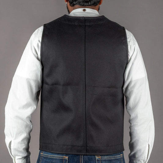 Pike Brothers1937 Roamer Vest Elephant Skin BlackWestenBritish Parts Luzern