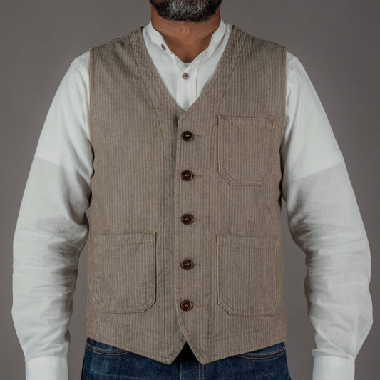 Pike Brothers1937 Roamer Vest HBT BrownWestenBritish Parts Luzern