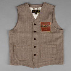 Pike Brothers1937 Roamer Vest HBT BrownWestenBritish Parts Luzern