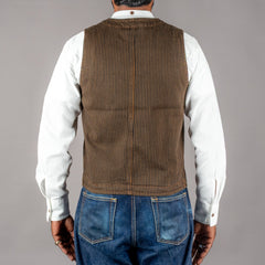 Pike Brothers1937 Roamer Vest Hickory Stripes BrownWestenBritish Parts Luzern