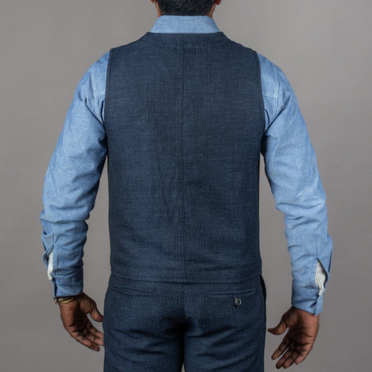 Pike Brothers1937 Roamer Vest Owen blueWestenBritish Parts Luzern