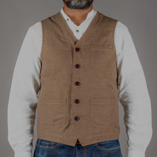 Pike Brothers1937 Roamer Vest Raymond brownWestenBritish Parts Luzern