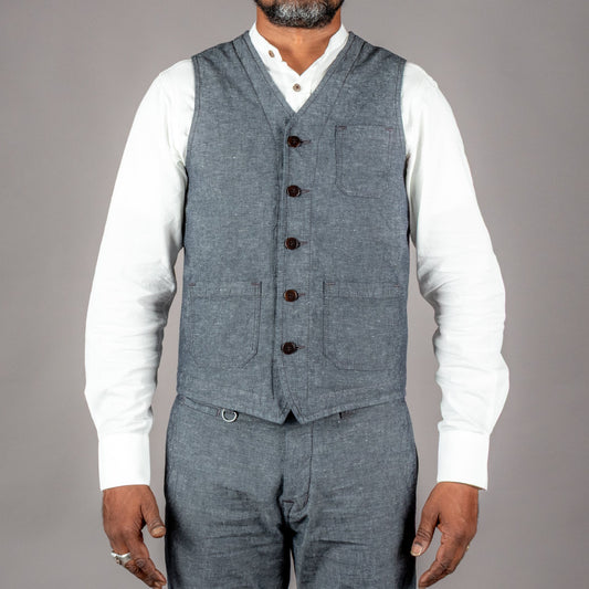 Pike Brothers1937 Roamer Vest Smoke greyWestenBritish Parts Luzern