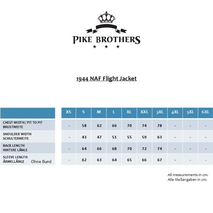 Pike Brothers1944 NAF Flight Jacket Pacific BeigeJackenBritish Parts Luzern