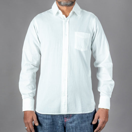 Pike Brothers1947 Albatros Shirt white chambrayHemdBritish Parts Luzern