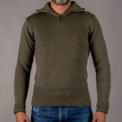 Pike Brothers1948 Troyer Strickpullover Army GreenPulloverBritish Parts Luzern