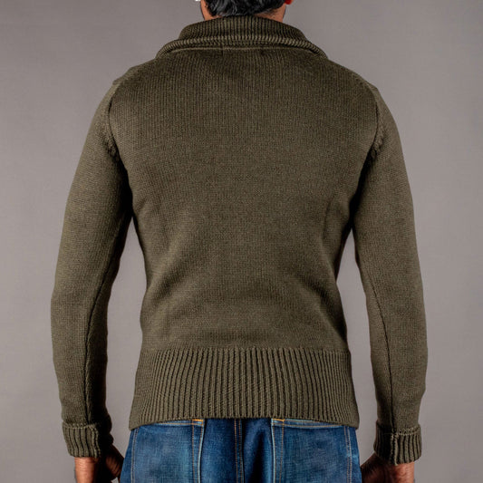 Pike Brothers1948 Troyer Strickpullover Army GreenPulloverBritish Parts Luzern