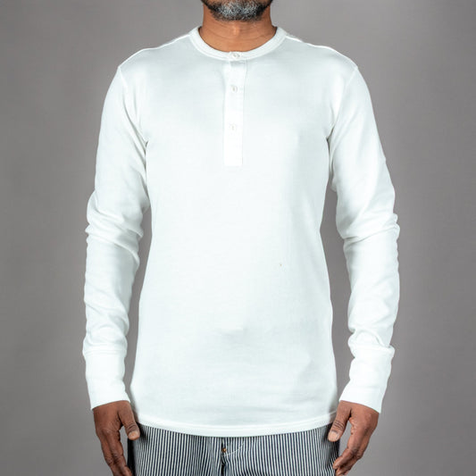 Pike Brothers1954 Utility Shirt Long Sleeve ecruHenleyBritish Parts Luzern