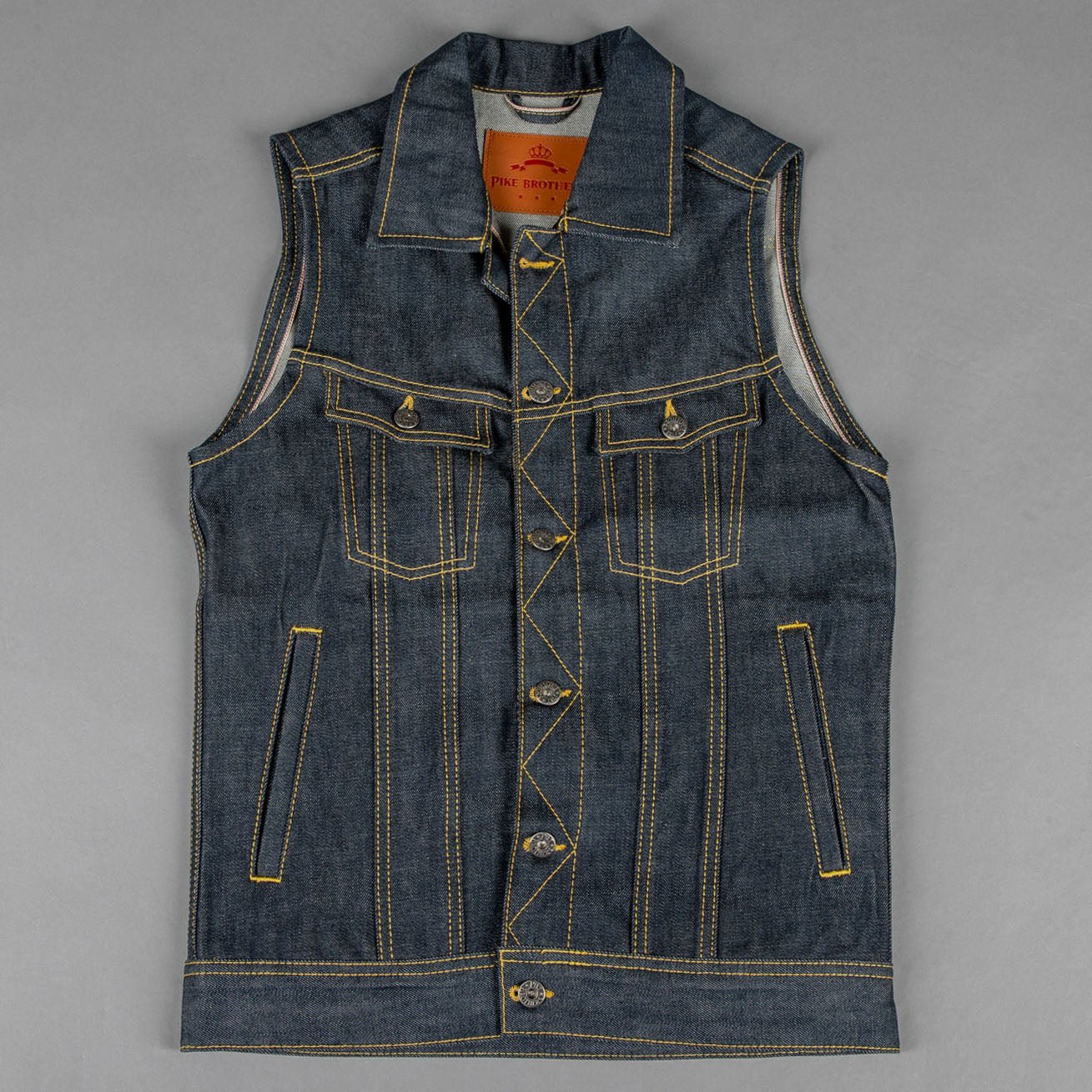 Pike Brothers1963 Roamer Vest 11oz MetalWestenBritish Parts Luzern