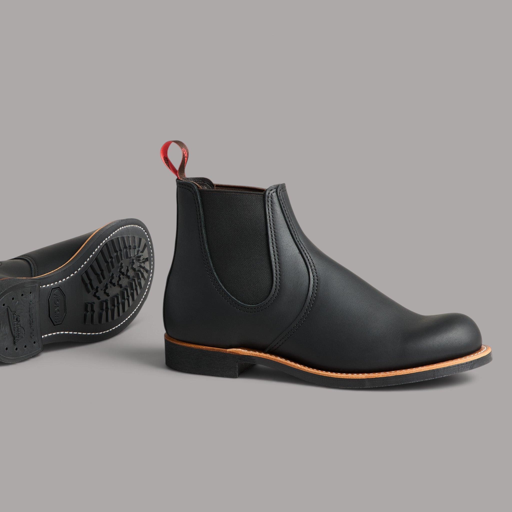 Red Wing Shoes Chelsea Rancher 8224 Black Harness Leather Men's Shoes Shoes British Parts Lucerne