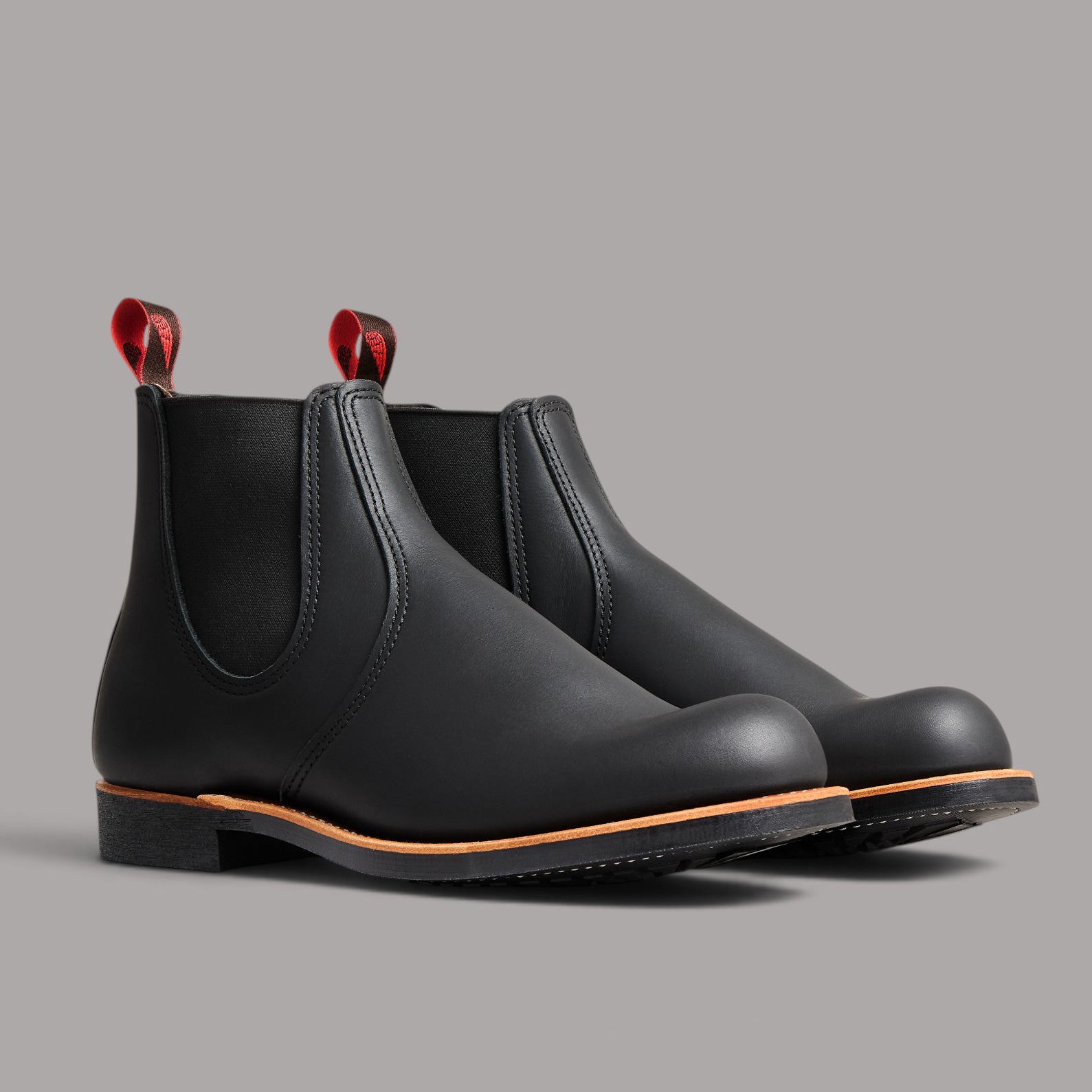 Red Wing Shoes Chelsea Rancher 8224 Black Harness Leather Men's Shoes Shoes British Parts Lucerne