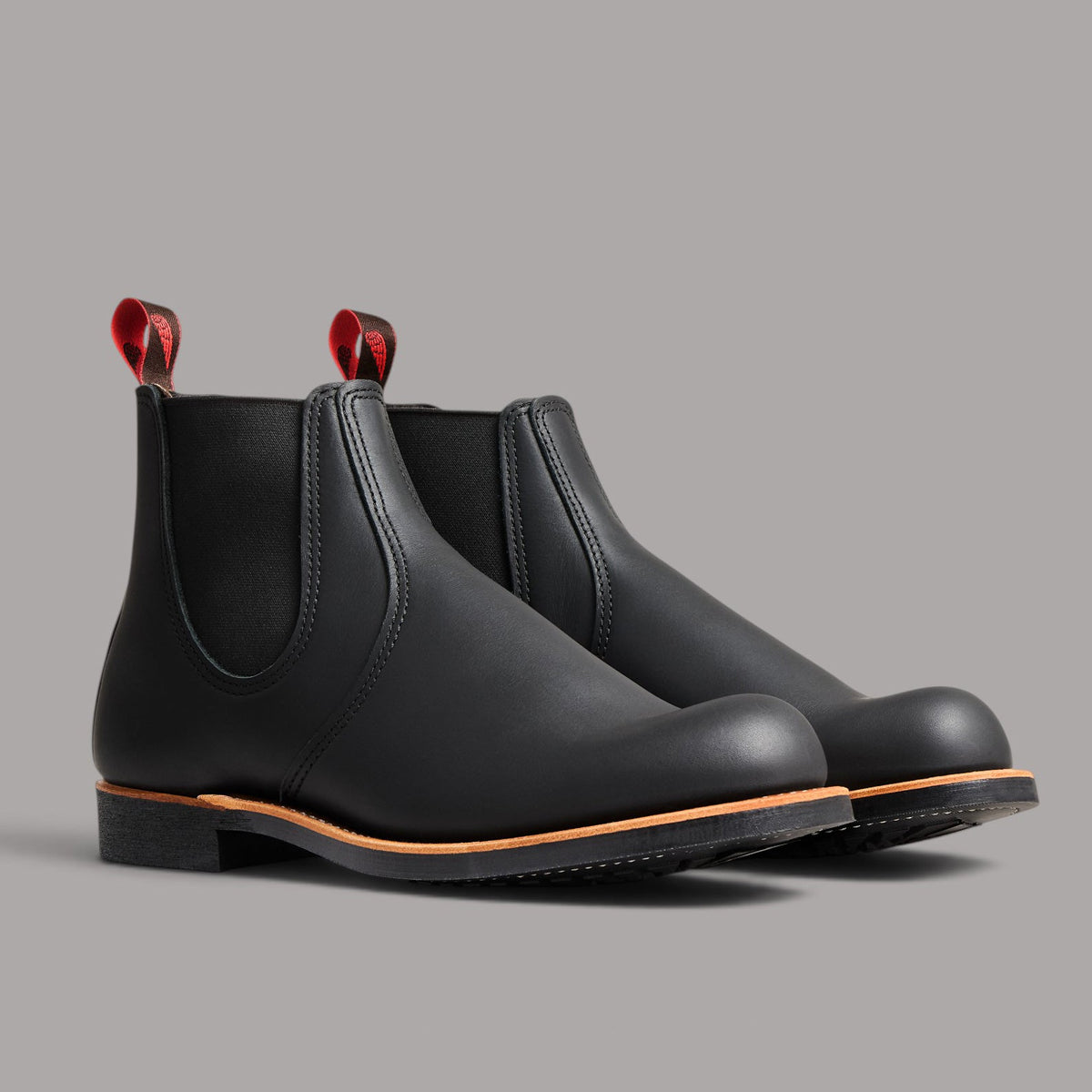 Red Wing Shoes Chelsea Rancher 8224 Black Harness Leather Men's Shoes Shoes British Parts Lucerne