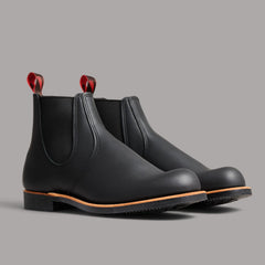 Red Wing Shoes Chelsea Rancher 8224 Black Harness Leather Men's Shoes Shoes British Parts Lucerne