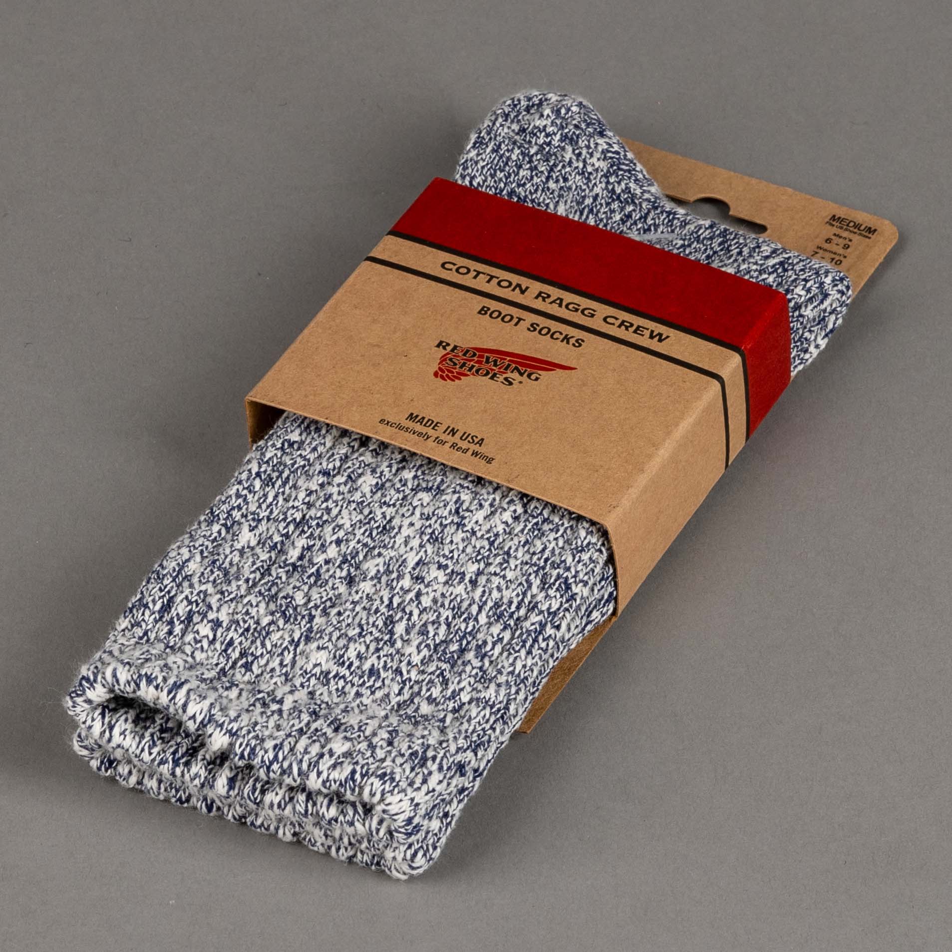 Red Wing ShoesCotton Rag Socken blau weissSockenBritish Parts Luzern