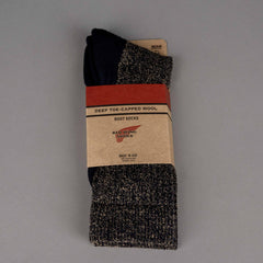 Red Wing ShoesDeep Toe Capped Wool Socken schwarz / khakiSockenBritish Parts Luzern