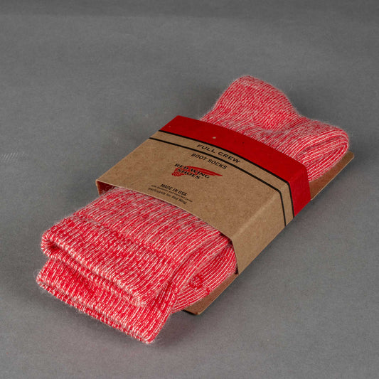Red Wing ShoesFull Crew Socken aus Merino Wolle scarletSockenBritish Parts Luzern