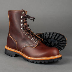 Red Wing ShoesLogger 4585 Briar Oil Slick Leather Scarpe da uomoScarpeBritish Parts Lucerna