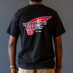 Red Wing ShoesLogo T-Shirt schwarzT-ShirtBritish Parts Luzern