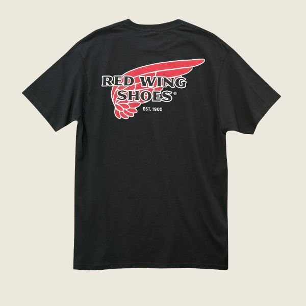 Red Wing ShoesLogo T-Shirt schwarzT-ShirtBritish Parts Luzern