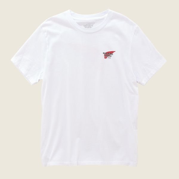 Red Wing ShoesLogo T-Shirt weissT-ShirtBritish Parts Luzern