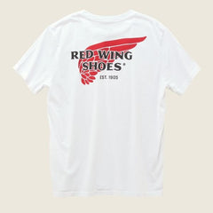 Red Wing ShoesLogo T-Shirt weissT-ShirtBritish Parts Luzern