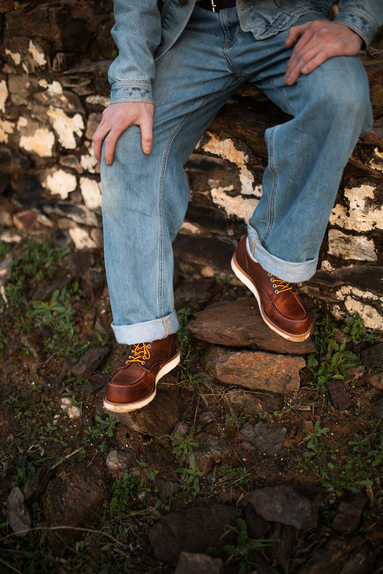 Red Wing ShoesShop Moc Oxford 8077 Copper Rough & Tough HerrenschuheSchuheBritish Parts Luzern